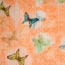 Tuch Schal Schmetterlinge bunt Neon Baumwolle Viskose
